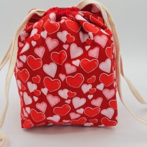 Hearts- Drawstring Project Bag