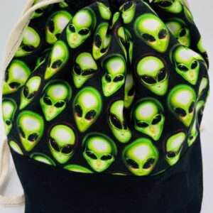 Area 51 Aliens- Draw String Sock Sack