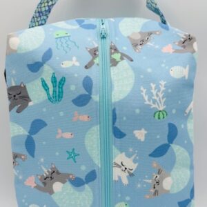 Purrmaids- Medium Boxy Project Bag